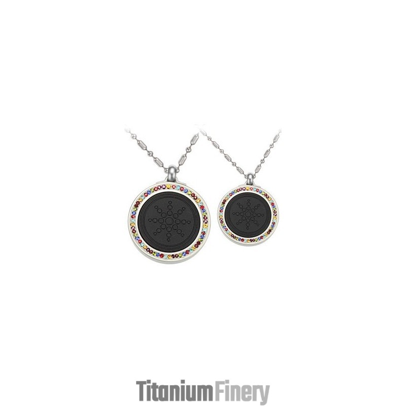 Quality And Quantity Assured Health Titanium Pelelith Necklace For Lovers With Diamond Quality And Quantity Assured Health Titanium Pelelith Necklace For Lovers With Diamond