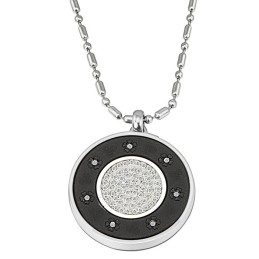 The King Of Quantity Health Titanium Pelelith Necklace With Diamond