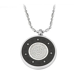 The King Of Quantity Health Titanium Pelelith Necklace With Diamond