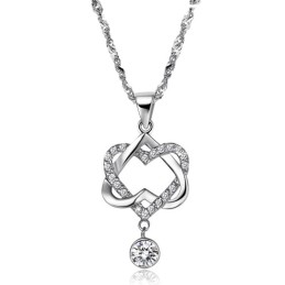 Stable Quality Knot Platinum Plating Titanium Necklace