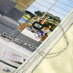 Wide Varieties Female Retro Platinum Plating Titanium Necklace