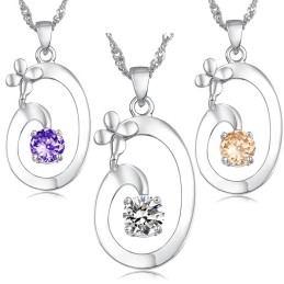 Excellent Quality Female Elegant Platinum Plating Titanium Necklace