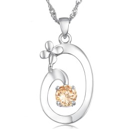 Excellent Quality Female Elegant Platinum Plating Titanium Necklace