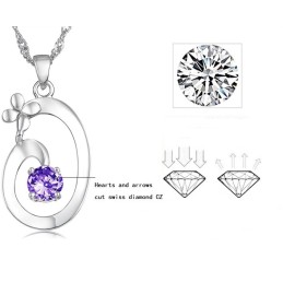 Excellent Quality Female Elegant Platinum Plating Titanium Necklace