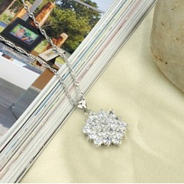 Quality And Quantity Assured Female Starry Platinum Plating Titanium Necklace