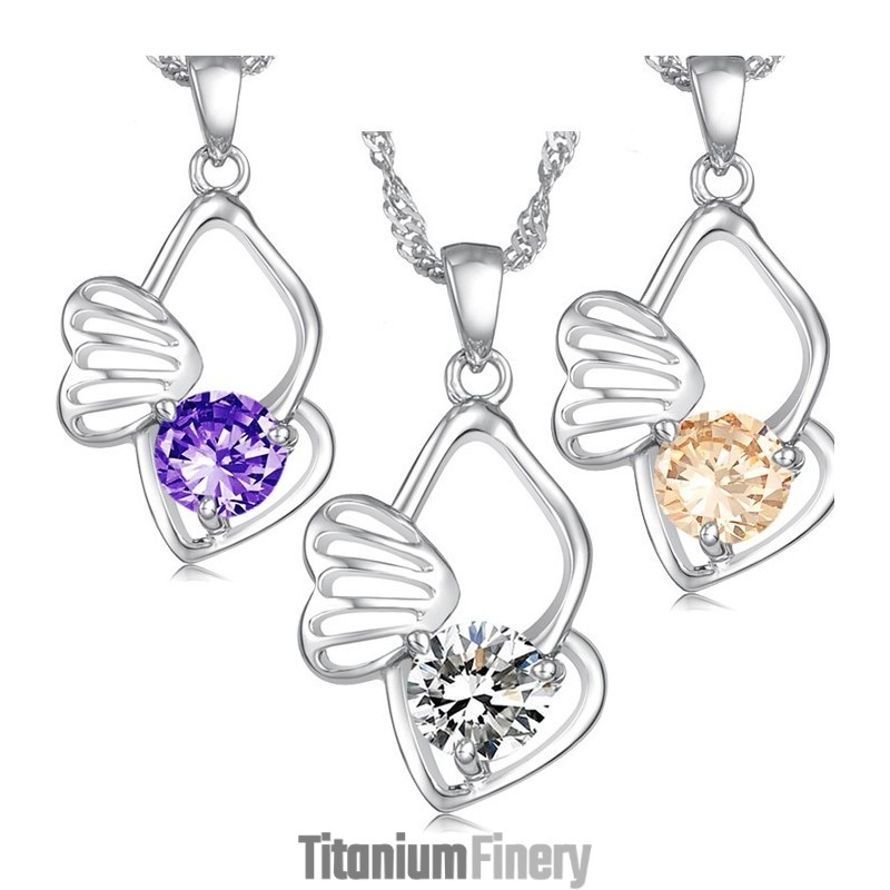 Durable In Use Female Allergy Free Platinum Plating Titanium Necklace Durable In Use Female Allergy Free Platinum Plating Titanium Necklace