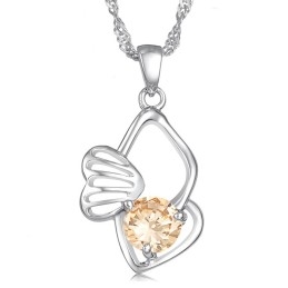 Durable In Use Female Allergy Free Platinum Plating Titanium Necklace