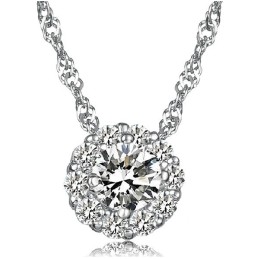 Well-Known For Its Fine Quality Female Platinum Plating Titanium Necklace