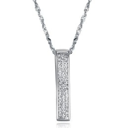 Wide Varieties Female Platinum Plating Titanium Necklace