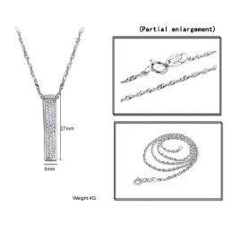 Wide Varieties Female Platinum Plating Titanium Necklace