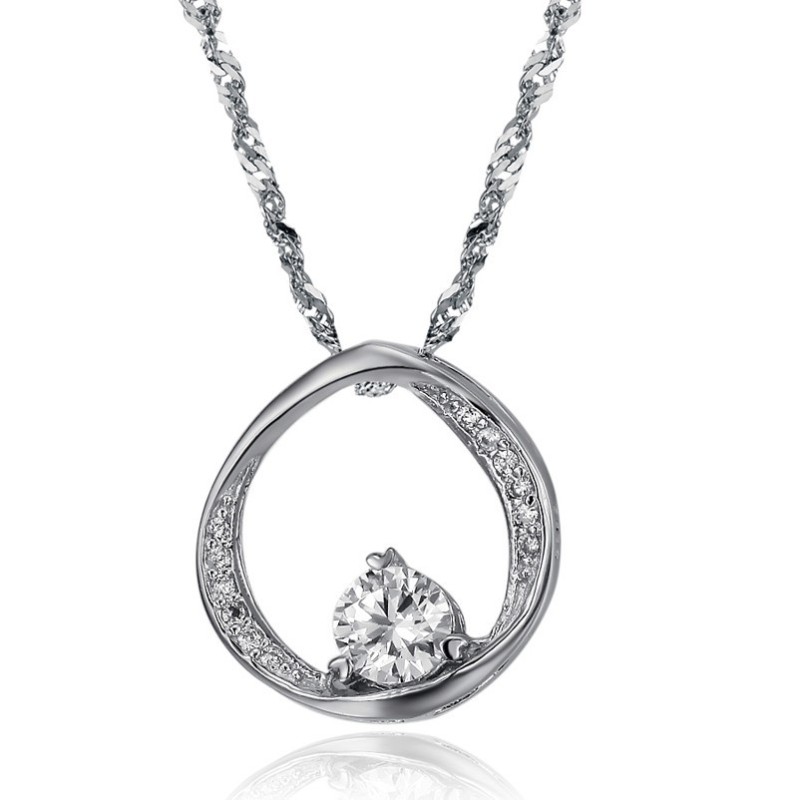Stable Quality Female Concise Platinum Plating Titanium Necklace Stable Quality Female Concise Platinum Plating Titanium Necklace