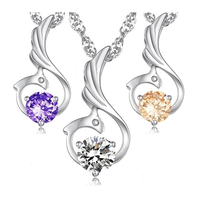 Excellent Quality Female Phoenix Shape Platinum Plating Titanium Necklace Excellent Quality Female Phoenix Shape Platinum Plating Titanium Necklace