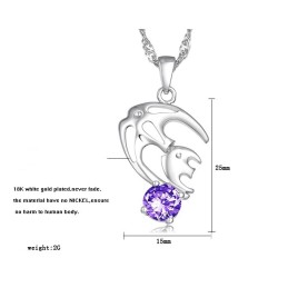Easy To Use Female Allergy Free Platinum Plating Titanium Necklace