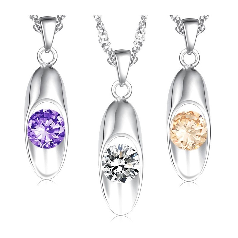 Quality And Quantity Assured Female Platinum Plating Titanium Necklace With Diamond Quality And Quantity Assured Female Platinum Plating Titanium Necklace With Diamond