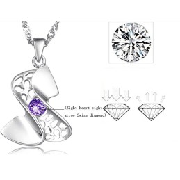 High Quality Female Platinum Plating Titanium Necklace