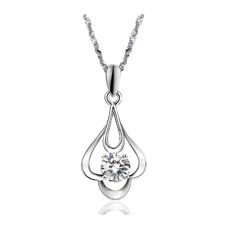 Quality And Quantity Assured Female Platinum Plating Titanium Necklace With Diamond Quality And Quantity Assured Female Platinum Plating Titanium Necklace With Diamond