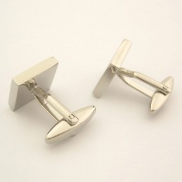 Exquisite Titanium Pink Square Cufflinks