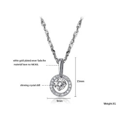 The Queen Of Quality Female Platinum Plating Titanium Necklace