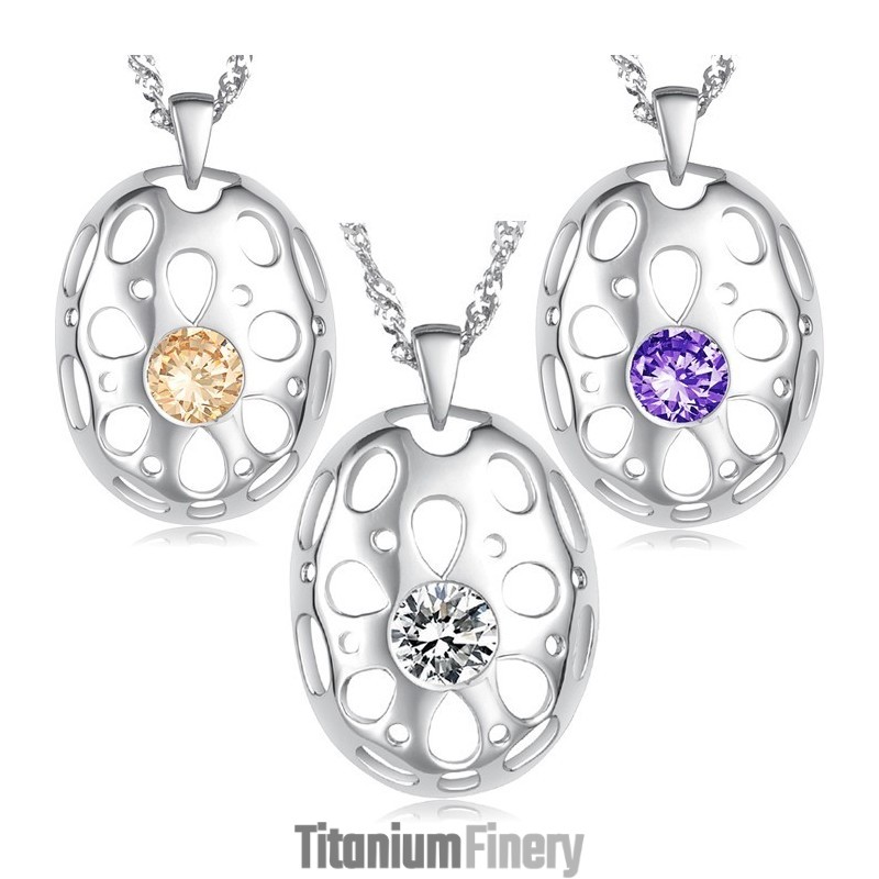 World-Wide Renown Female Allergy Free Platinum Plating Titanium Necklace World-Wide Renown Female Allergy Free Platinum Plating Titanium Necklace