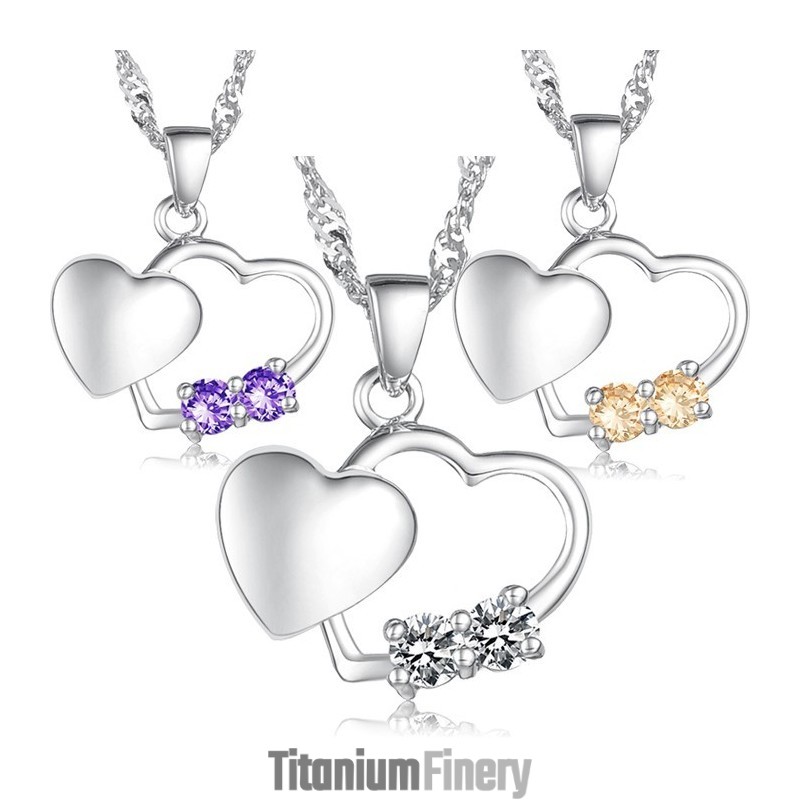 Stable Quality Female Fashion Platinum Plating Titanium Necklace Stable Quality Female Fashion Platinum Plating Titanium Necklace
