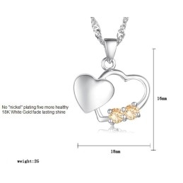 Stable Quality Female Fashion Platinum Plating Titanium Necklace
