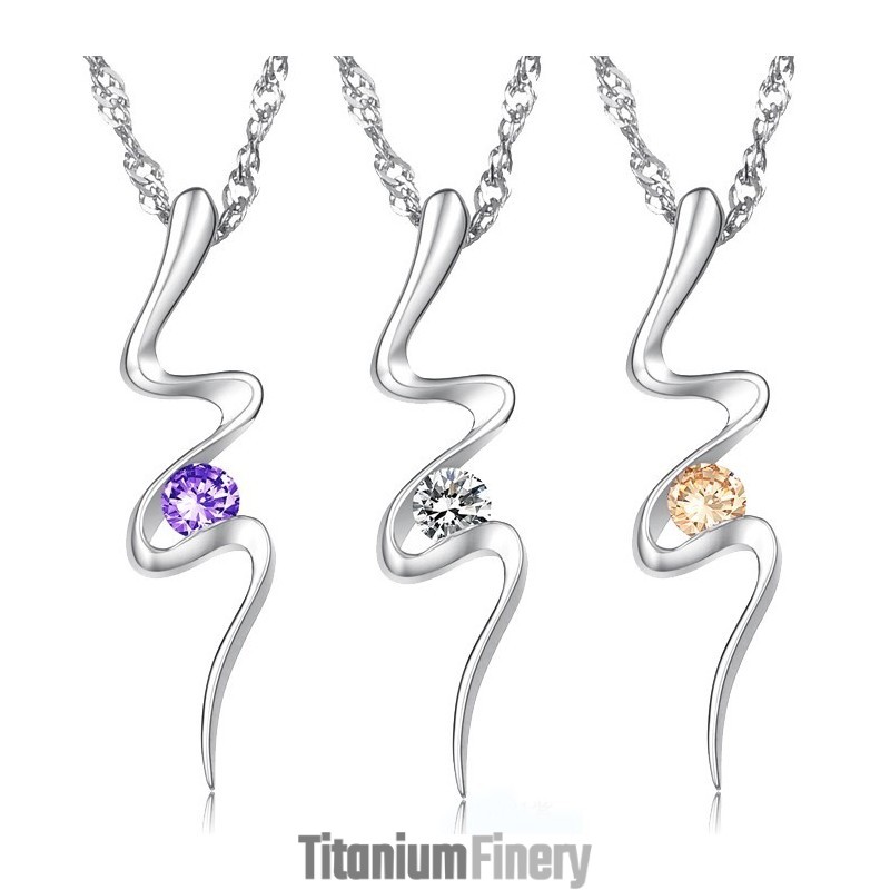 Reliable Quality Female Allergy Free Platinum Plating Titanium Necklace Reliable Quality Female Allergy Free Platinum Plating Titanium Necklace