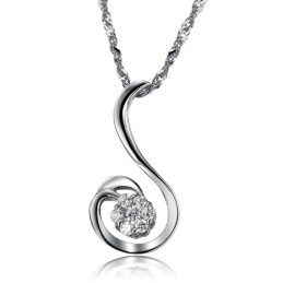 High Quality Female Phoenix Shape Platinum Plating Titanium Necklace