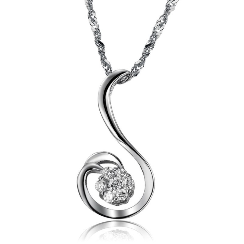 High Quality Female Phoenix Shape Platinum Plating Titanium Necklace