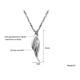 The Queen Of Quality Female Platinum Plating Titanium Necklace