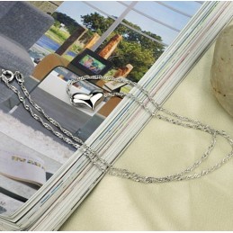 Excellent Quality Female Sweetheart Platinum Plating Titanium Necklace