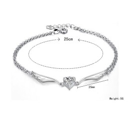 The King Of Quantity Female Platinum Plating Titanium Anklet