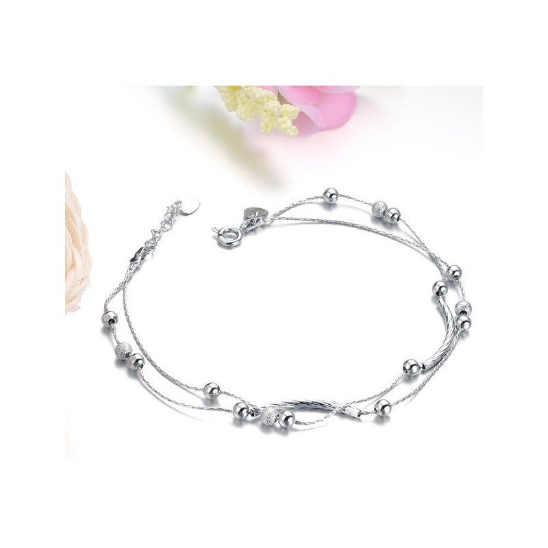 High Quality Female Platinum Plating Titanium Anklet