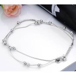 High Quality Female Platinum Plating Titanium Anklet
