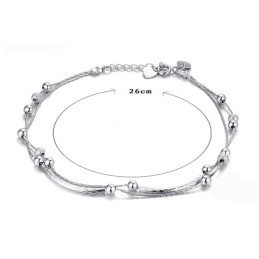 High Quality Female Platinum Plating Titanium Anklet