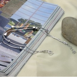 Reliable Reputation Female Platinum Plating Titanium Anklet
