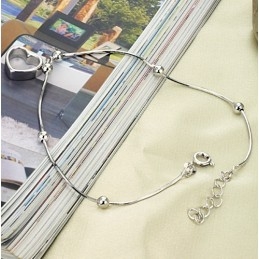 The Queen Of Quality Female Sweetheart Platinum Plating Titanium Anklet