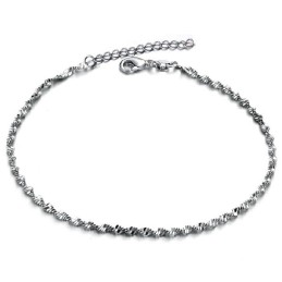 World-Wide Renown Female Platinum Plating Titanium Anklet