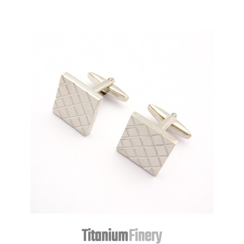 Simple Elegance Titanium Cufflinks