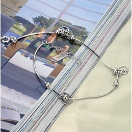 Wide Varieties Female Platinum Plating Titanium Anklet