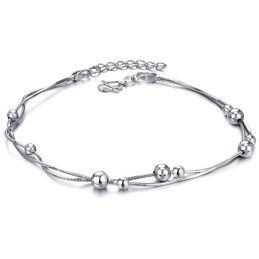 The Queen Of Quality Female Snake Platinum Plating Titanium Anklet
