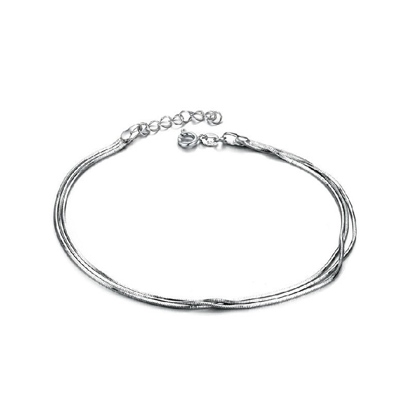Stable Quality Female Snake Platinum Plating Titanium Anklet Stable Quality Female Snake Platinum Plating Titanium Anklet