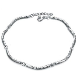 Excellent Quality Female Roll Type Platinum Plating Titanium Anklet