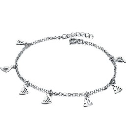 Wide Varieties Female Fillet Shape Platinum Plating Titanium Anklet