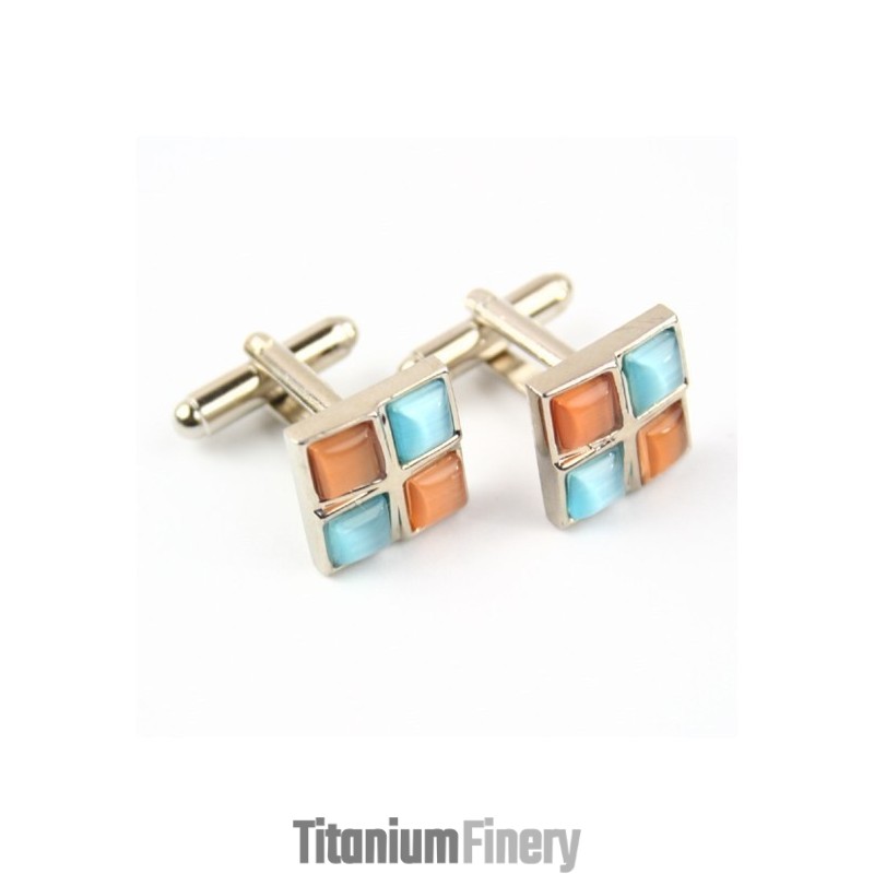 Fashion Titanium Square Cufflinks