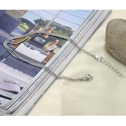 High Quality Female Platinum Plating Titanium Anklet With Beads