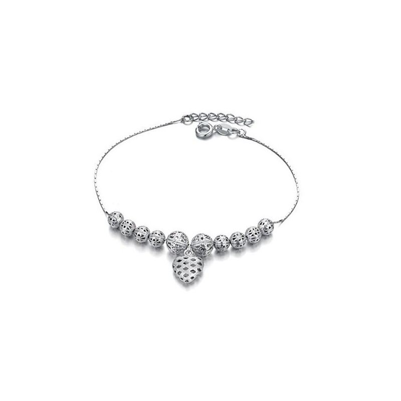 To Enjoy High Reputation At Home And Abroad Female Hollow Platinum Plating Titanium Anklet