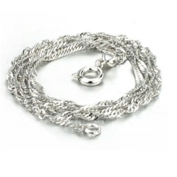 Easy To Use Female Water Wave Platinum Plating Titanium Chain