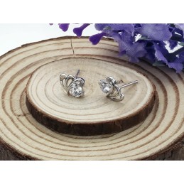 Selling Well All Over The World Female Sweetheart Platinum Plating Titanium Earrings