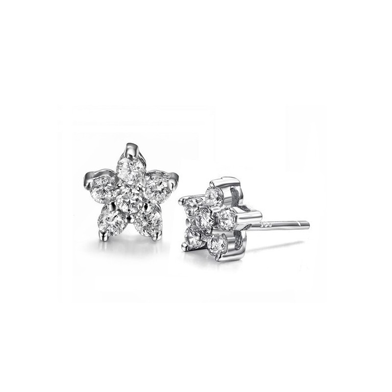 Well-Known For Its Fine Quality Female Allergy Free Platinum Plating Titanium Earrings With Diamond