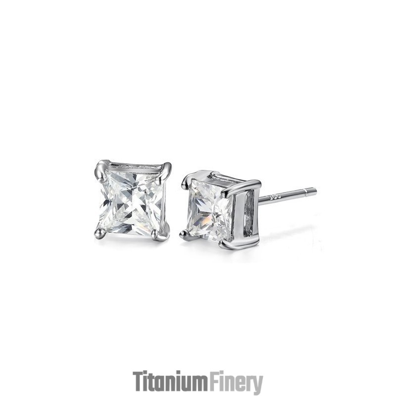 Stable Quality Female Allergy Free Platinum Plating Titanium Earrings Stable Quality Female Allergy Free Platinum Plating Titanium Earrings